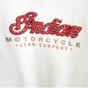 Indian Motorcycle White Graphic T Shirt XL